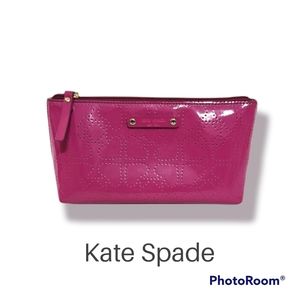Kate Spade Laser Cut Design Bag wristlet GUC